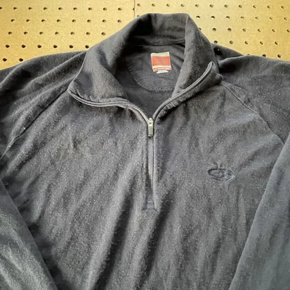 Icebreaker Merino Sweater Mens XL Navy Bodyfit 260 New Zealand Wool 1/4 Zip